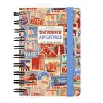 Agenda giornaliera spiralata Legami 12 Mesi - 2025  - Small Daily Spiral Bound Diary - Travel Stickers