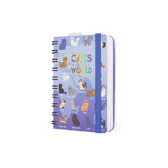 Agenda giornaliera spiralata Legami 12 Mesi - 2025  - Small Daily Spiral Bound Diary - Kitty - 4