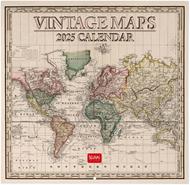 Calendario da Muro 2025 Legami - Vintage Maps - 30 x 29