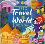 Calendario da Muro 2025 Legami -  Let'S Travel The World - 18 x 18