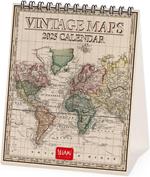 Calendario da Tavolo 2025 Legami - Vintage Maps - 12 x 14,5