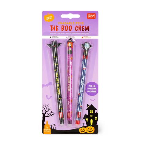 3 penne gel cancellabili Legami - the boo crew - bat + witch + vampire - 9