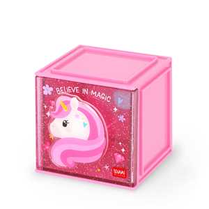 Cartoleria Box componibile organizzatore da scrivania per cancelleria Legami - Unicorno Legami