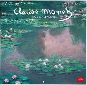 Cartoleria Calendario 2026 da Parete - Claude Monet - 30 x 29 cm Legami