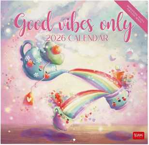 Cartoleria Calendario 2026 da Parete - Good Vibes Only - 30 x 29 cm Legami