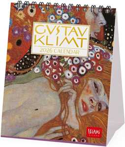 Cartoleria Calendario 2026 da Tavolo - Gustav Klimt - 12 x 14,5 cm Legami