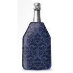 Glacette Morbida Raffredda Bottiglie Decoro Damasco Blu Linea Napa Wd Lifestyle