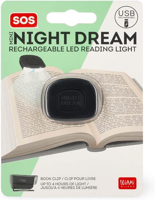 Legami - Luce led da lettura ricaricabile, 2 Lampadine, 2 Intensità di  luce, Ricarica USB, Clip di aggancio