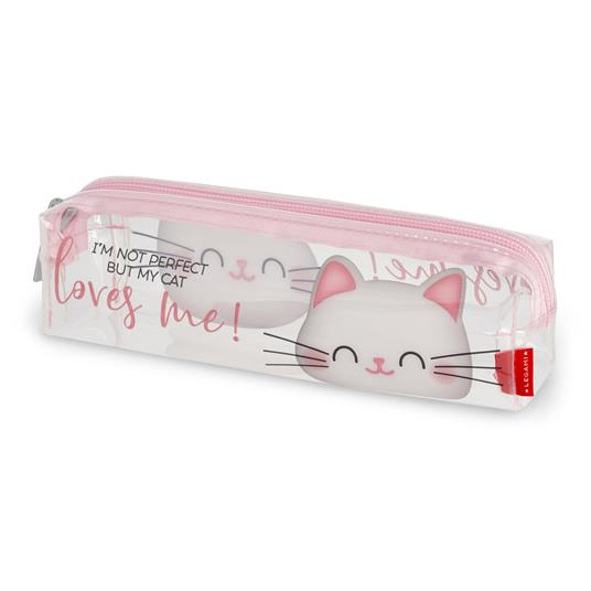 Astuccio Transparent Pencil Case - Kitty