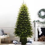 Albero di Natale 210 cm con Tronco Super Folto Las Vegas Green 2332 Rami Verde