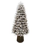 Albero di Natale 180 cm con Tronco Super Folto Las Vegas Snow 1687 Rami Innevato