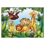 Tappeto Gioco Imbottito Wild Jungle 180X125 Con Custodia  05005025