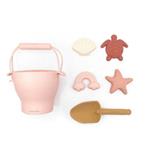 Bamboom Set Spiaggia Secchiello con Accesori Rosa