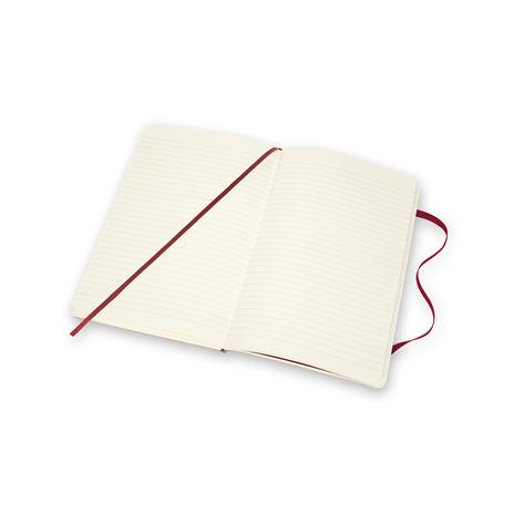 Taccuino Moleskine Classic Leather Large a righe copertina rigida Open Box. Bordeaux - 4