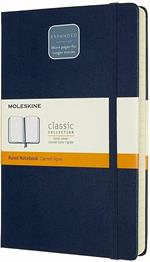 Taccuino Moleskine Expanded Large a righe copertina rigida. Blu