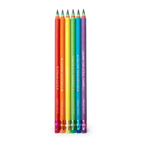 Set di Matite Legami - Happiness For Every Day - 6 Matite HB Graphite  Pencils - Legami - Cartoleria e scuola