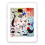 Stampa di Miró Numeri e costellazioni innamorati di una donna, Miniartprint - cm 17x11