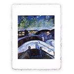 Stampa d''arte Pitteikon di Edvard Munch Notte stellata, Miniartprint - cm 17x11