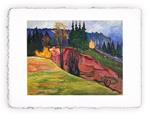 Stampa d''arte Pitteikon di Edvard Munch Da Thuringewald 1905, Magnifica -  cm 50x70