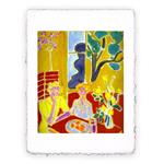 Stampa di Henri Matisse Ragazze con sfondo giallo e rosso, Miniartprint - cm 17x11