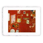 Stampa Pitteikon di Henri Matisse - L''atelier rosso del 1908, Miniartprint - cm 17x11