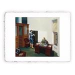 Stampa Pitteikon di Edward Hopper - Office at night del 1940, Original - cm 30x40