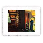 Stampa Pitteikon di Edward Hopper - New York Movie del 1939, Miniartprint - cm 17x11