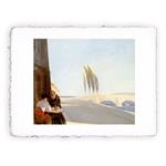 Stampa Pitteikon di Edward Hopper - Le Bistro del 1909, Miniartprint - cm 17x11