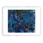 Stampa Pitteikon di Claude Monet Ninfee e riflessi di salice del 1916-1919, Miniartprint - cm 17x11