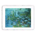 Stampa Pitteikon di Claude Monet Ninfee del 1915, Miniartprint - cm 17x11