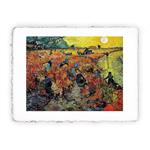 Stampa Pitteikon di Vincent van Gogh - Vigneto rosso - 1888, Miniartprint - cm 17x11