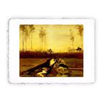 Stampa d''arte di Vincent van Gogh - Panorama serale - 1885, Miniartprint - cm 17x11