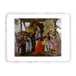 Stampa di Sandro Botticelli Adorazione dei Magi - 1475-1476, Miniartprint - cm 17x11