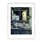 Stampa d''arte di Pierre Bonnard - Specchio sul lavabo - 1908, Magnifica -  cm 50x70