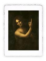 Stampa d''arte di Leonardo da Vinci - San Giovanni Battista, Miniartprint - cm 17x11