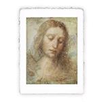 Stampa d''arte di Leonardo da Vinci - Volto di Cristo - 1494, Miniartprint - cm 17x11