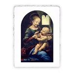 Stampa di Leonardo Madonna con un fiore o Madonna Benois, Original - cm 30x40