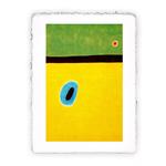 Stampa di Miró Ala d''allodola circondata da azzurro dell''oro, Miniartprint - cm 17x11