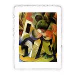 Stampa d''arte di Franz Marc - Piccola composizione II - 1914, Magnifica -  cm 50x70