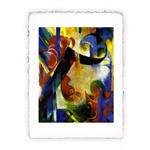 Stampa d''arte Pitteikon di Franz Marc - Forme rotte - 1914, Miniartprint - cm 17x11