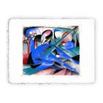 Stampa Pitteikon di Franz Marc - Cavallo addormentato - 1913, Miniartprint - cm 17x11