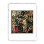 Stampa di Lippi Apparizione della Vergine a San Bernardo, Magnifica -  cm 50x70