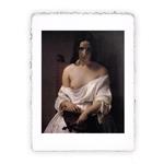 Stampa d''arte Pitteikon di Francesco Hayez La Meditazione, Miniartprint - cm 17x11