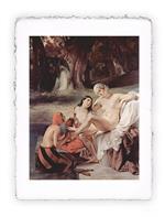 Stampa Pitteikon di Francesco Hayez - Betsabea al bagno 1834, Grande - cm 40x50