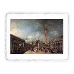 Stampa d''arte di Francesco Guardi - Piazza San Marco - 1777, Folio - cm 20x30
