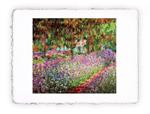 stampa Claude Monet Il giardino dell''artista a Giverny  1900, Original - cm 30x40