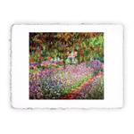 stampa Claude Monet Il giardino dell''artista a Giverny  1900, Miniartprint - cm 17x11