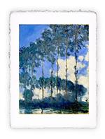 Stampa d''arte di Claude Monet - Pioppi in riva all''Epte 1891, Miniartprint - cm 17x11