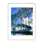 Stampa d''arte di Claude Monet - Pioppi in riva all''Epte 1891, Magnifica -  cm 50x70