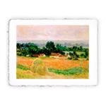 Stampa Pitteikon di Claude Monet - Covone a Giverny del 1886, Miniartprint - cm 17x11